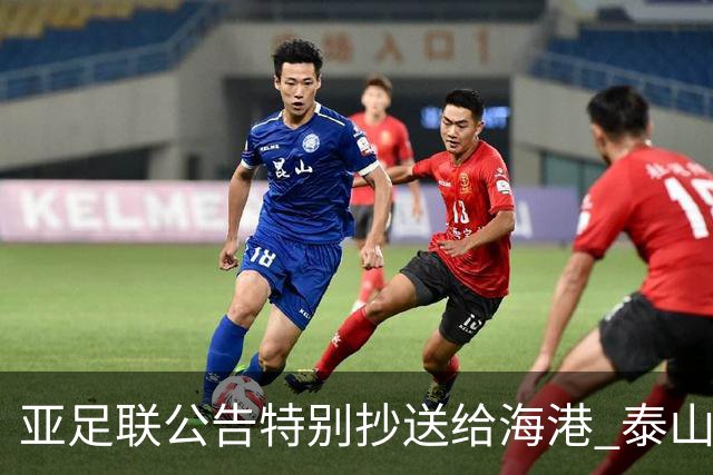 亚足联公告特别抄送给海港 泰山队尚有上诉可能